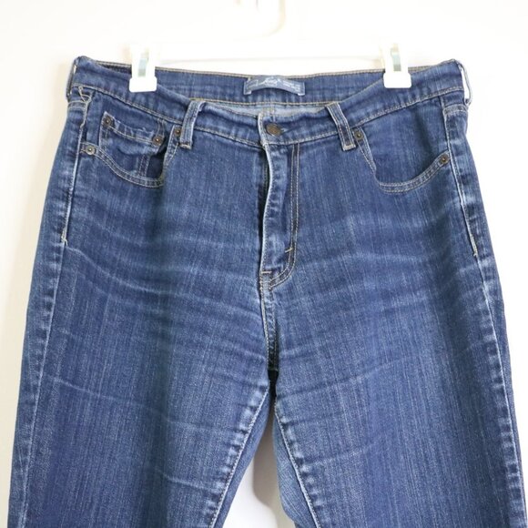 Levi’s Classic 505 Mid Rise Dark Wash Straight Jeans 30 In Inseam 12 Medium - Picture 8 of 16